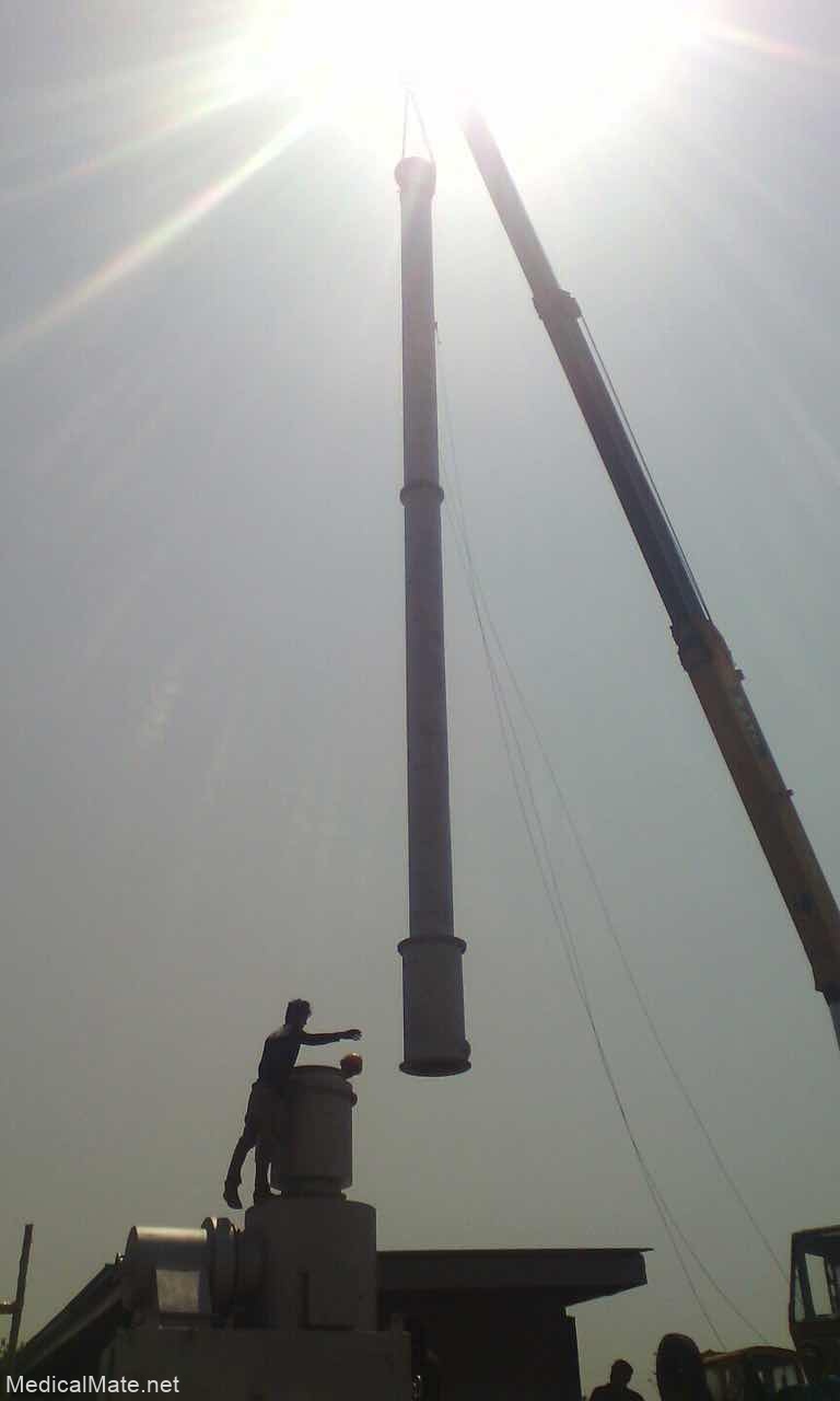 instal waste incinerator chimney