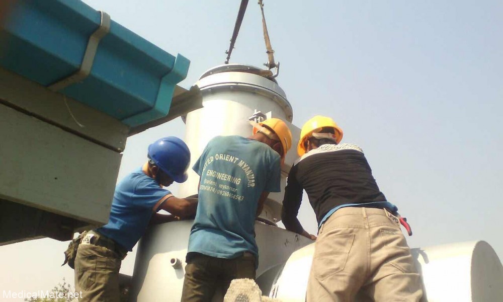 waste incinerator smoke filter chamber installation