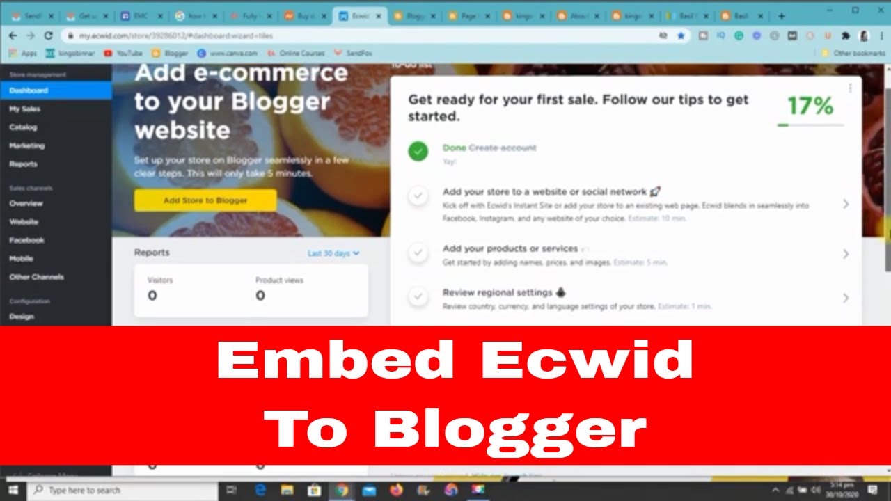 How to properly embed ecwid store to blogger | Ecommerce master class-ecwid