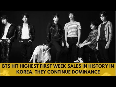 BTS hit highest first week sales in history in Korea they continue dominance|BTS news today
