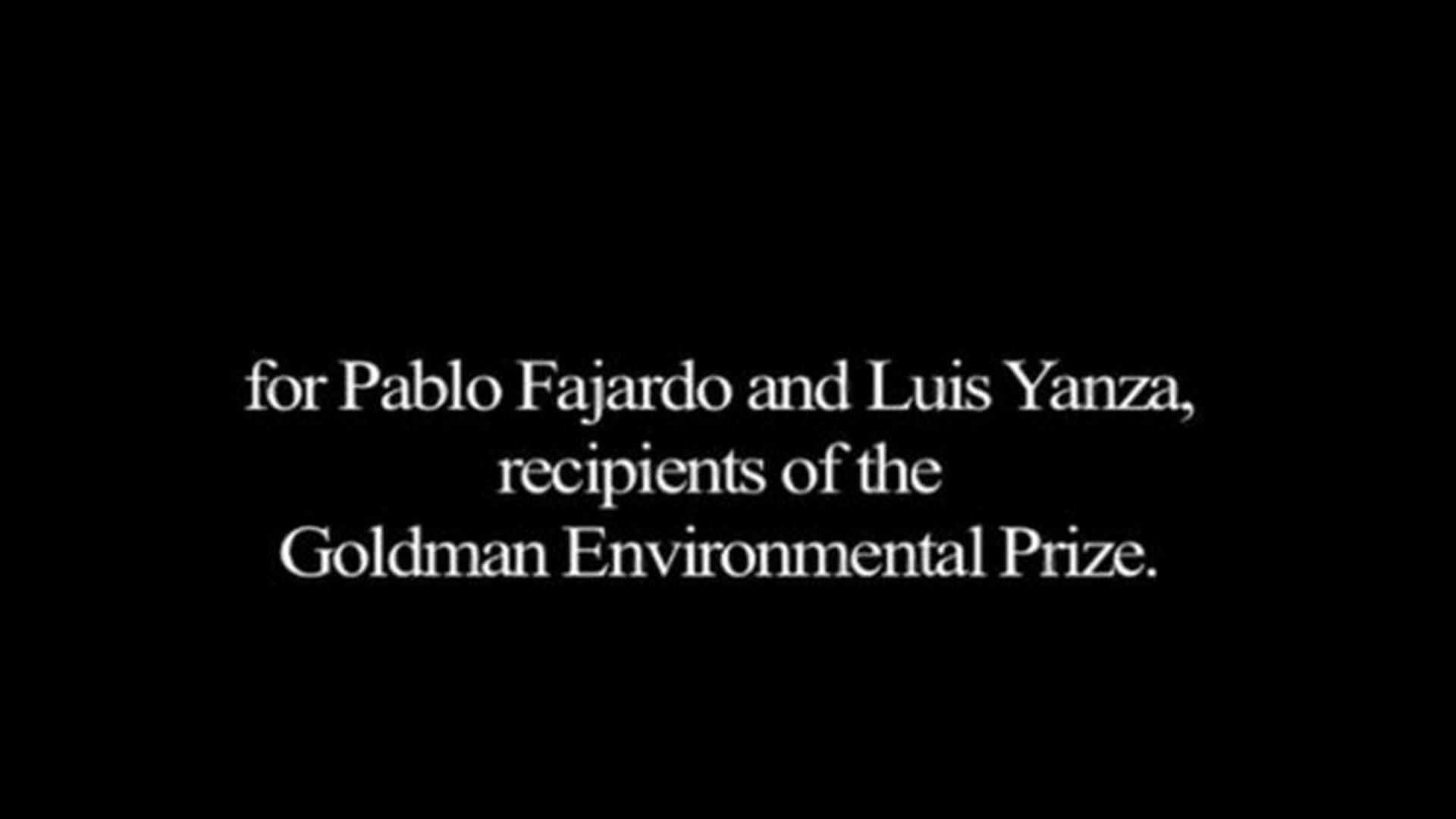 Chevron vs. Goldman Environmental Prize-environmental